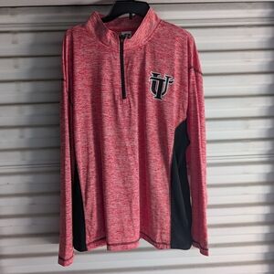 "University Of Tampa" Russell Athletic Red and Black Quarter-Zip Jacket
